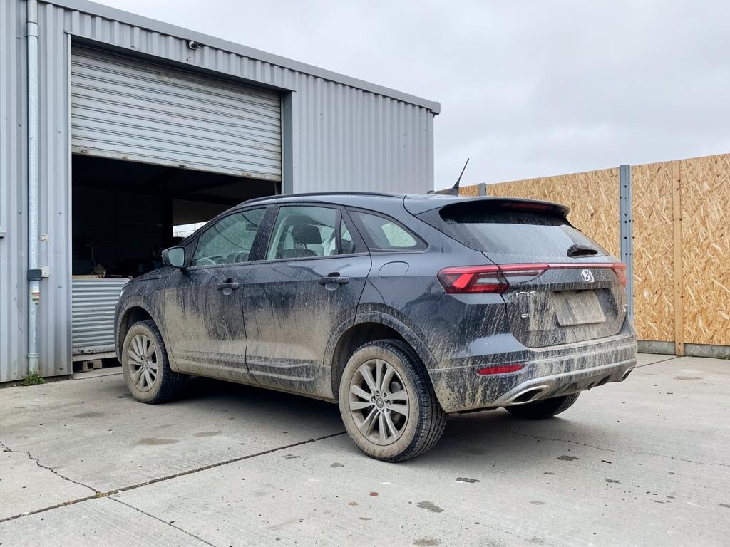 Detailing — new electric SUV before valeting